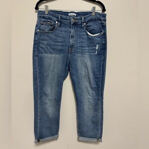 Good American Good Cuts Cuffed Jeans